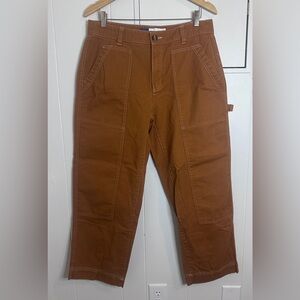 Old Navy Women's Rust Straight Leg Carpenter Pants